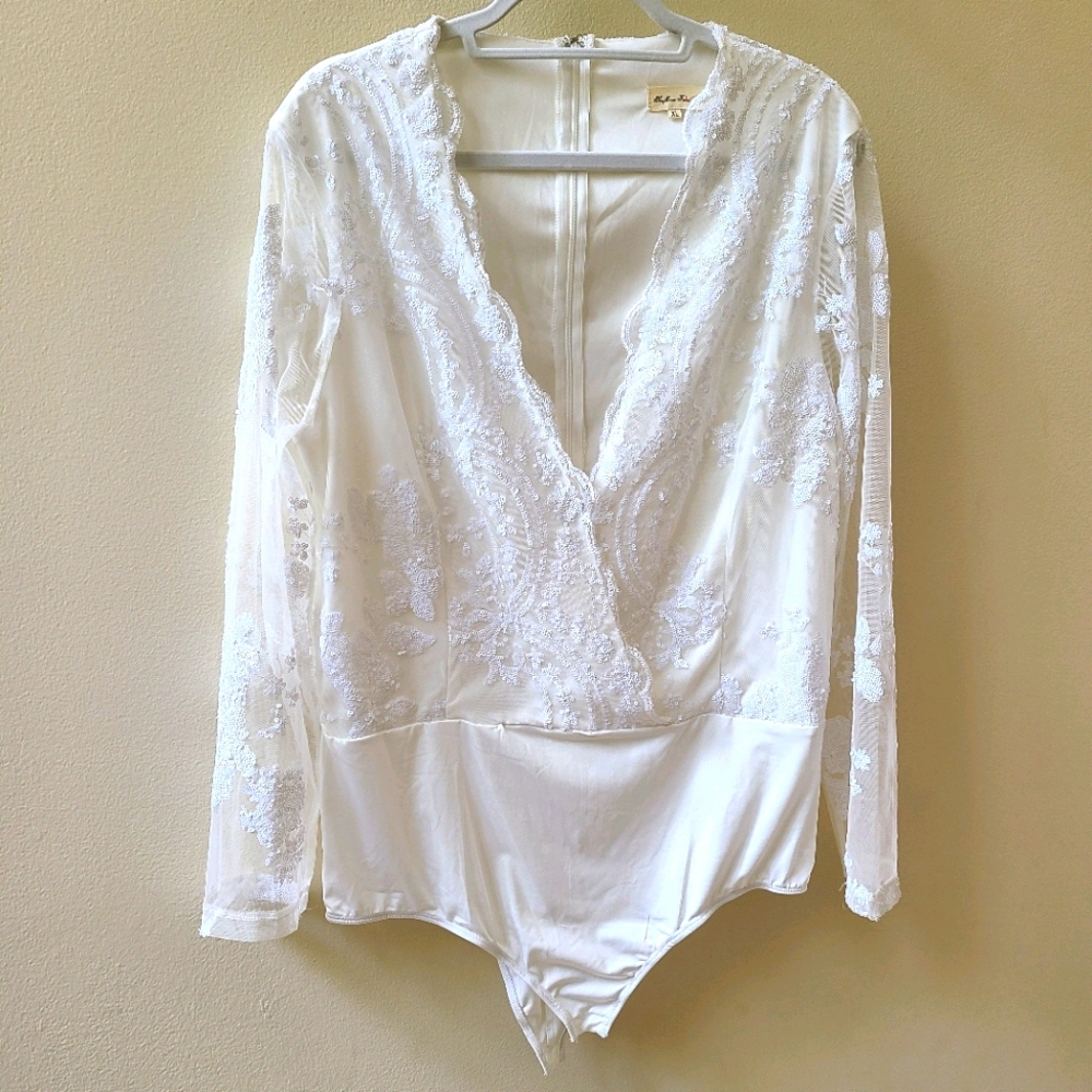 Southern Fried Chics Sequin bodysuit